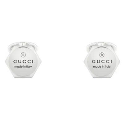 Gucci Trademark Cufflinks - Ybe779163001 In ["silver Tone"]