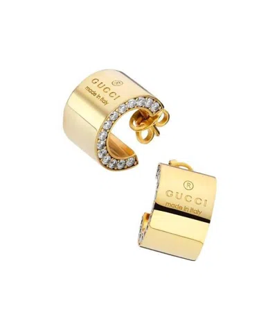 Gucci Trademark Earrings In White