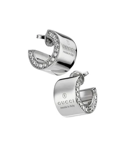 Gucci Trademark Earrings In White