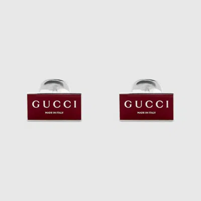 Gucci Trademark Enamel Earrings In Undefined