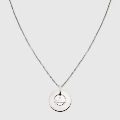 Gucci Trademark Pendant Necklace In Metallic