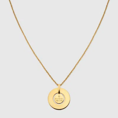 Gucci Trademark Pendant Necklace In Gold