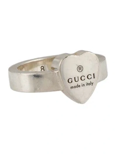 Pre-owned Gucci Trademark Heart Ring In Multi