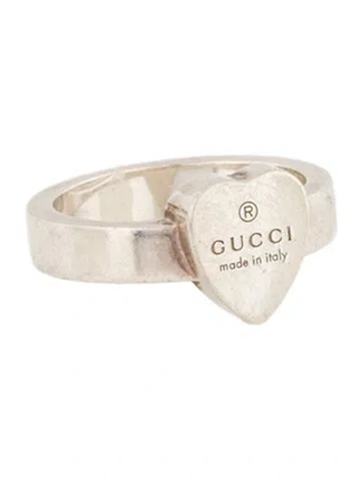 Pre-owned Gucci Trademark Heart Ring In Multi