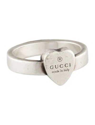 Pre-owned Gucci Trademark Heart Ring In Multi