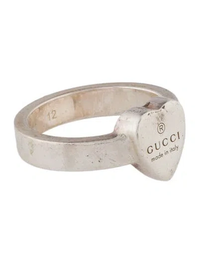 Pre-owned Gucci Trademark Heart Ring In Multi