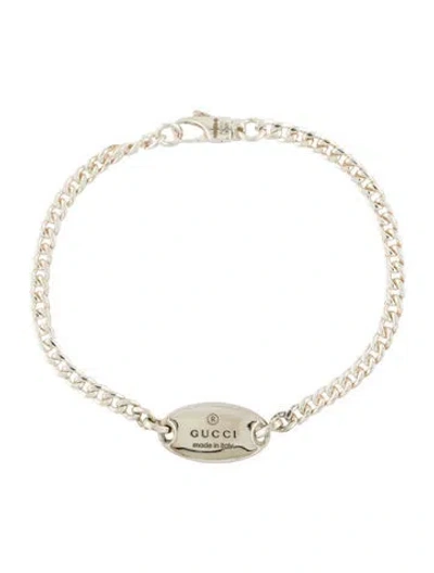 Pre-owned Gucci Trademark Hexagon Chain Bracelet, 7.25" In Multi