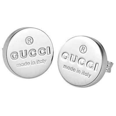 Gucci Trademark Ladies Sterling Silver Stud Earrings Ybd16312300100u