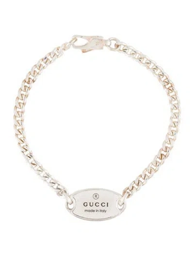 Pre-owned Gucci Trademark Link Bracelet, 6" In Multi