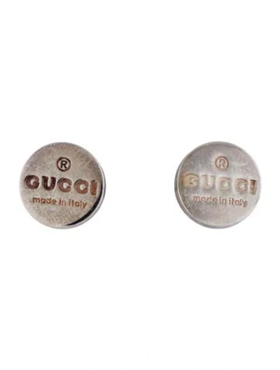 Pre-owned Gucci Trademark Logo Stud Earrings In Multi