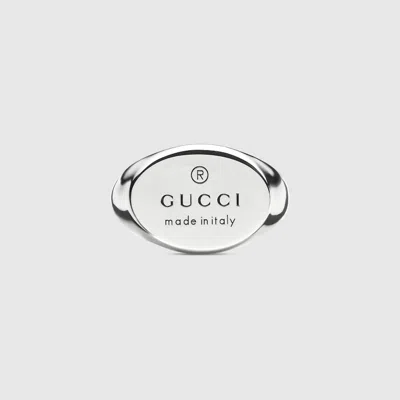 Gucci Trademark Oval Ring In Undefined