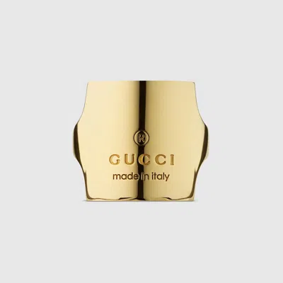 Gucci Trademark Crystal Ring In Gold