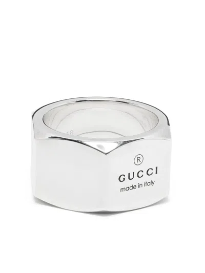 Gucci Trademark Ring In Silver