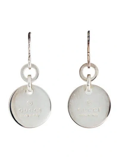 Pre-owned Gucci Trademark Round Drop Earrings In Multi