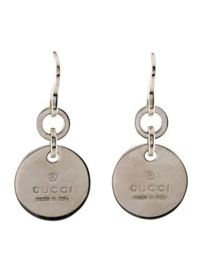Pre-owned Gucci Trademark Round Drop Earrings In Multi