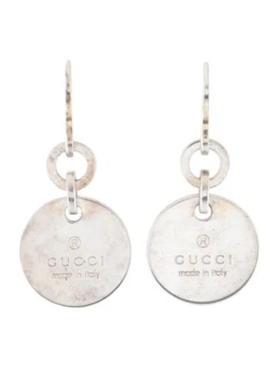 Pre-owned Gucci Trademark Round Drop Earrings In Multi