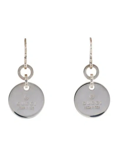 Pre-owned Gucci Trademark Round Drop Earrings In Multi