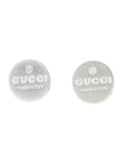 Pre-owned Gucci Trademark Round Stud Earrings In Multi