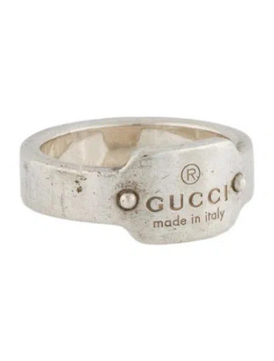Pre-owned Gucci Trademark Signet Ring In Multi