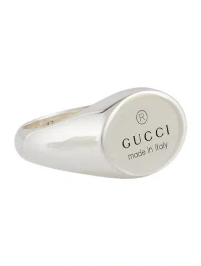 Pre-owned Gucci Trademark Signet Ring In Multi