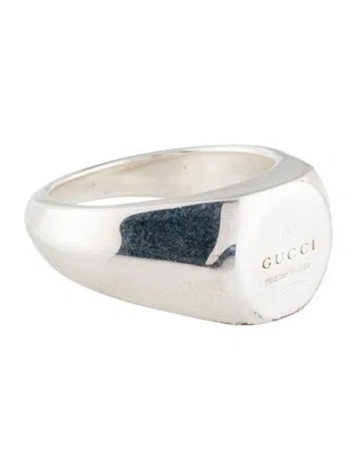 Pre-owned Gucci Trademark Signet Ring In Multi