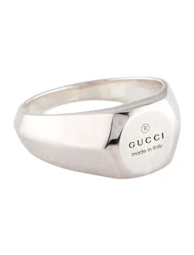 Pre-owned Gucci Trademark Signet Ring In Multi