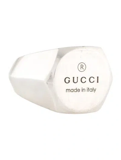Pre-owned Gucci Trademark Signet Ring In Multi