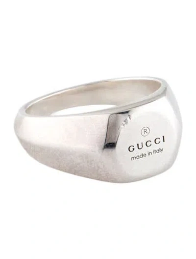 Pre-owned Gucci Trademark Signet Ring In Multi