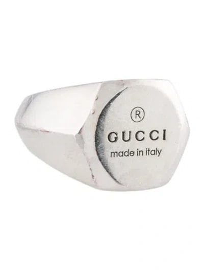 Pre-owned Gucci Trademark Signet Ring In Multi