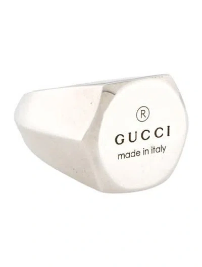 Pre-owned Gucci Trademark Signet Ring In Multi