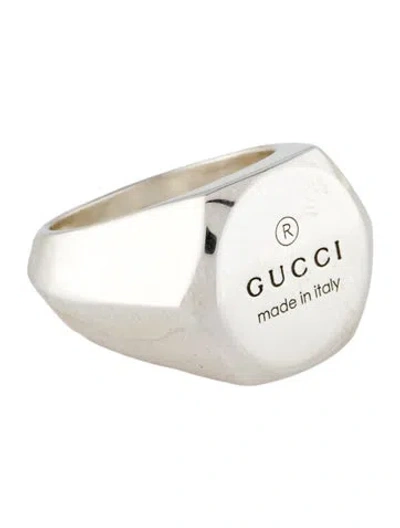 Pre-owned Gucci Trademark Wide Hexagon Ring In Multi