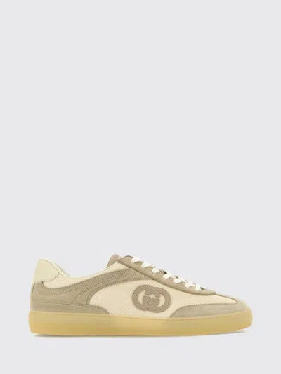 Gucci Two-tone Mesh And Suede Sneaker For Men In Multi