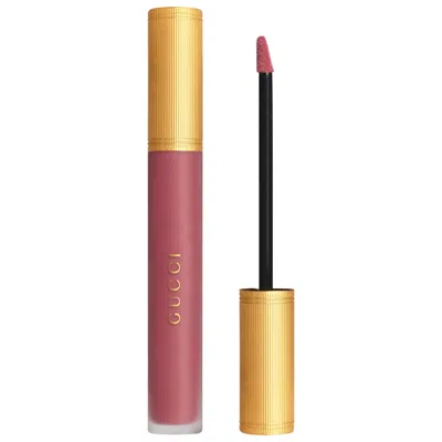 GUCCI TRANSFER-PROOF MATTE LIQUID LIPSTICK 413 CORNELIA PINK