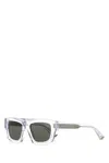 Gucci Rectangular Sunglasses Transparent Frame In Multi