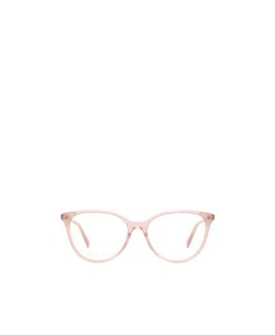 Gucci Transparent-cat-eye-frame Glasses In Nude