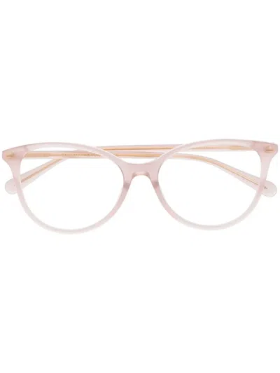 Gucci Transparent-cat-eye-frame Glasses In Rosa