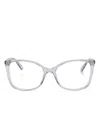 Gucci Transparent-frame Glasses In Blue