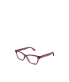 Gucci Transparent Square-frame Eyeglasses In Pink