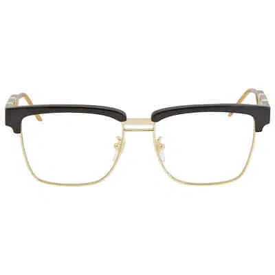 Pre-owned Gucci Transparent Square Men's Sunglasses Gg0603s 002 56 Gg0603s 002 56 In Clear