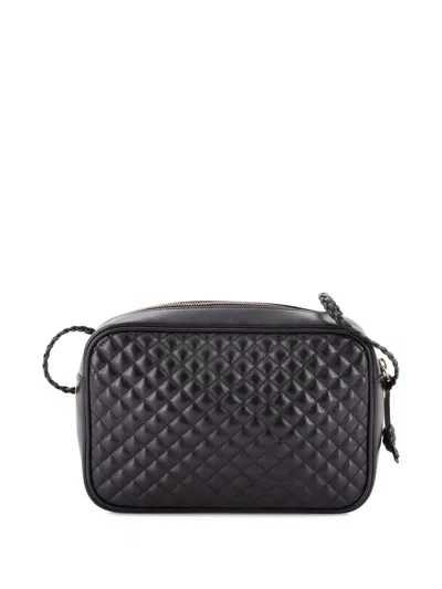 Pre-owned Gucci Trapuntata Camera Bag Quilted Leather Small Crossbody Bag In Black