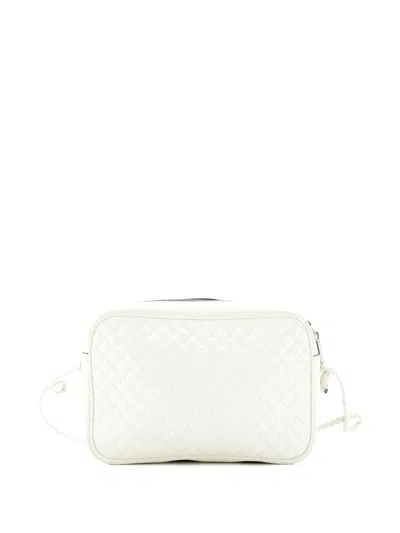 Pre-owned Gucci Trapuntata Camera Bag Quilted Leather Small Crossbody Bag In Neutral