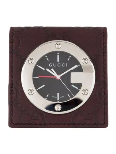 Pre-owned Gucci Travel Alarm Clock In Multi