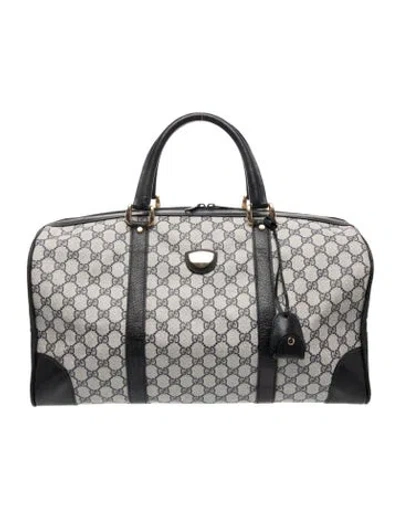 Pre-owned Gucci Travel Suitcase In Blue