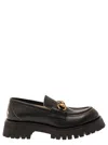 Gucci Women Treaded Loafers With Horsebit Detail In Multicolor