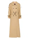 Gucci Womens Gg-monogram Double-breasted Wool And Silk-blend Coat Archive Beige In Beige