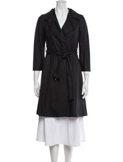 Pre-owned Gucci Trench Coat In Black