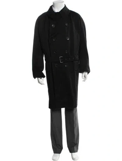 Pre-owned Gucci Trench Coat In Blue