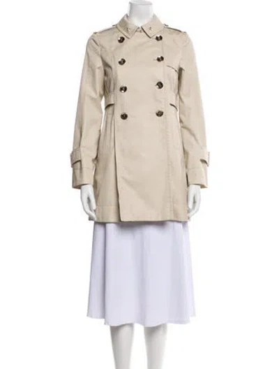 Pre-owned Gucci Trench Coat In Neutral