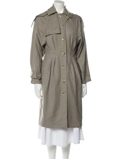 Pre-owned Gucci Trench Coat In Neutral