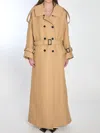 Gucci Womens Gg-monogram Double-breasted Wool And Silk-blend Coat Archive Beige